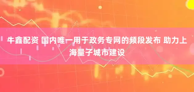 牛鑫配资 国内唯一用于政务专网的频段发布 助力上海量子城市建设